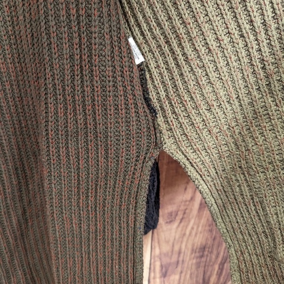 Margaret Winters Classic Colorblock Chunky Knit Sweater Cardigan Size Large - Picture 6 of 9